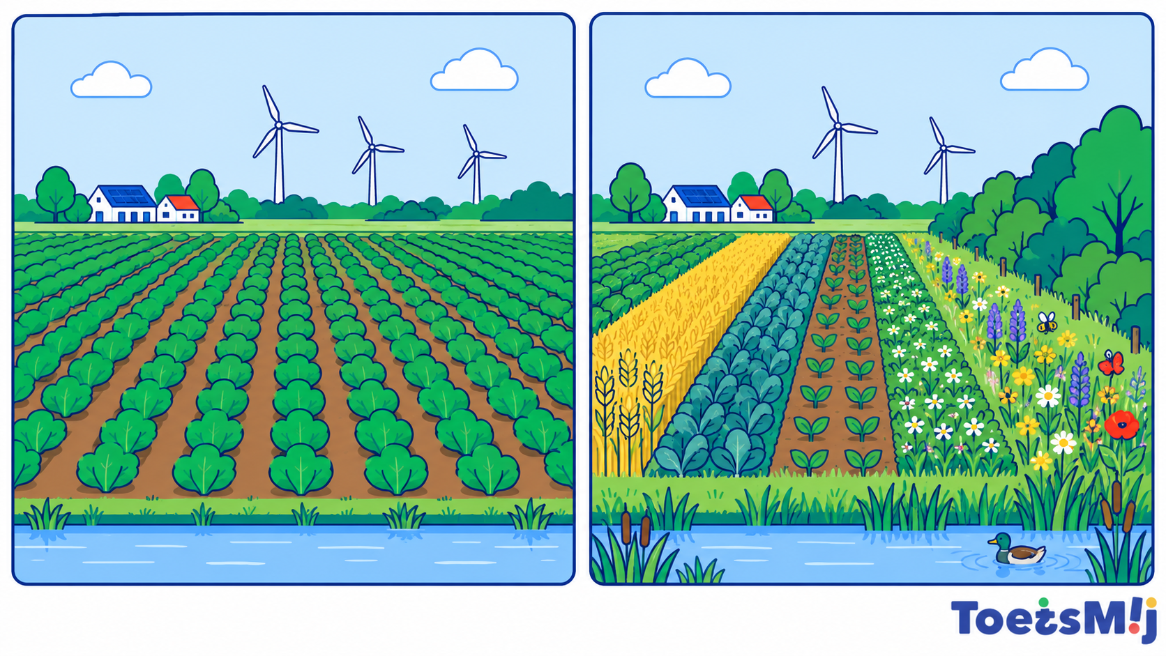 Monocultuur, biodiversiteit en duurzame landbouw
