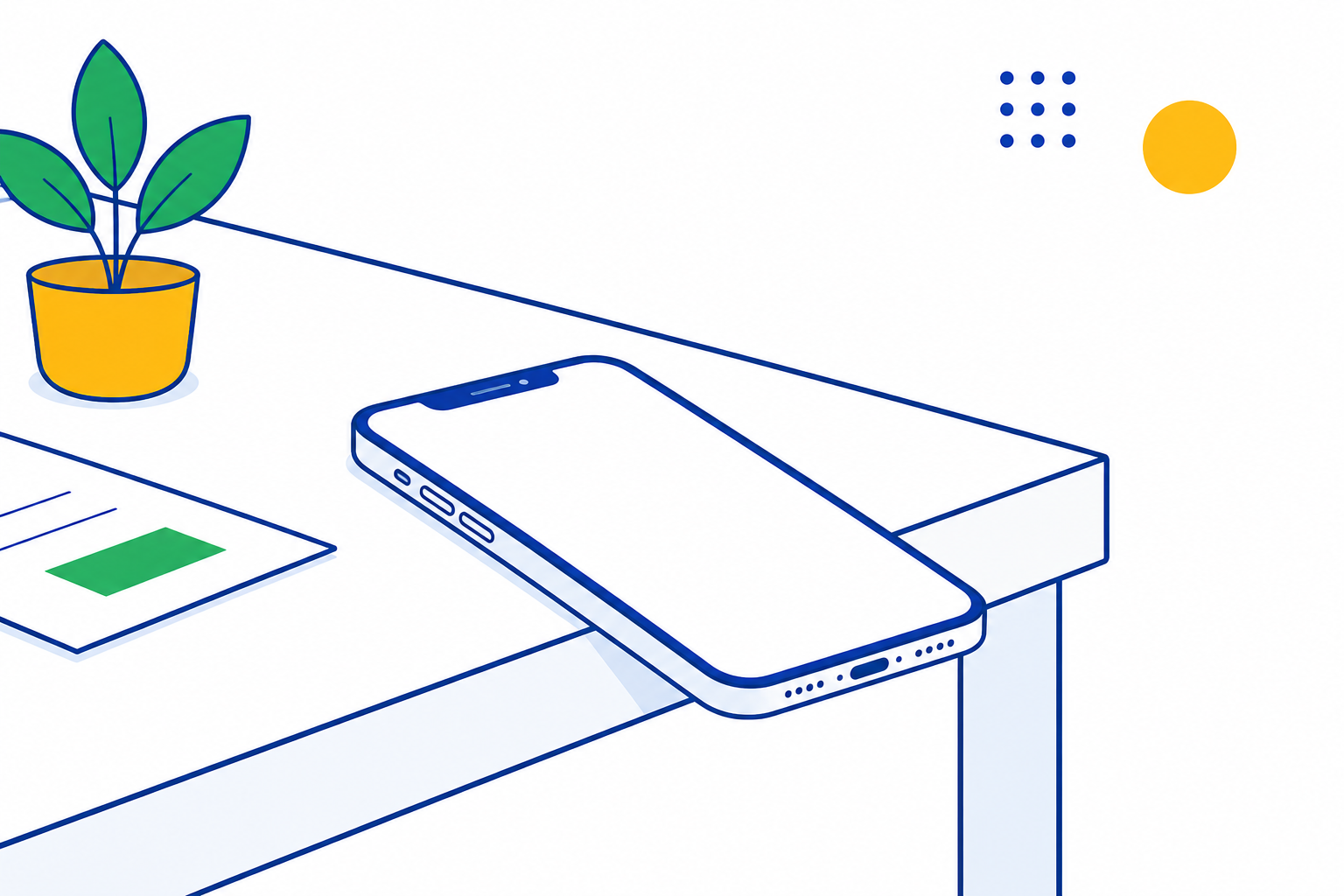 Telefoon op de rand van een tafel: moral hazard
