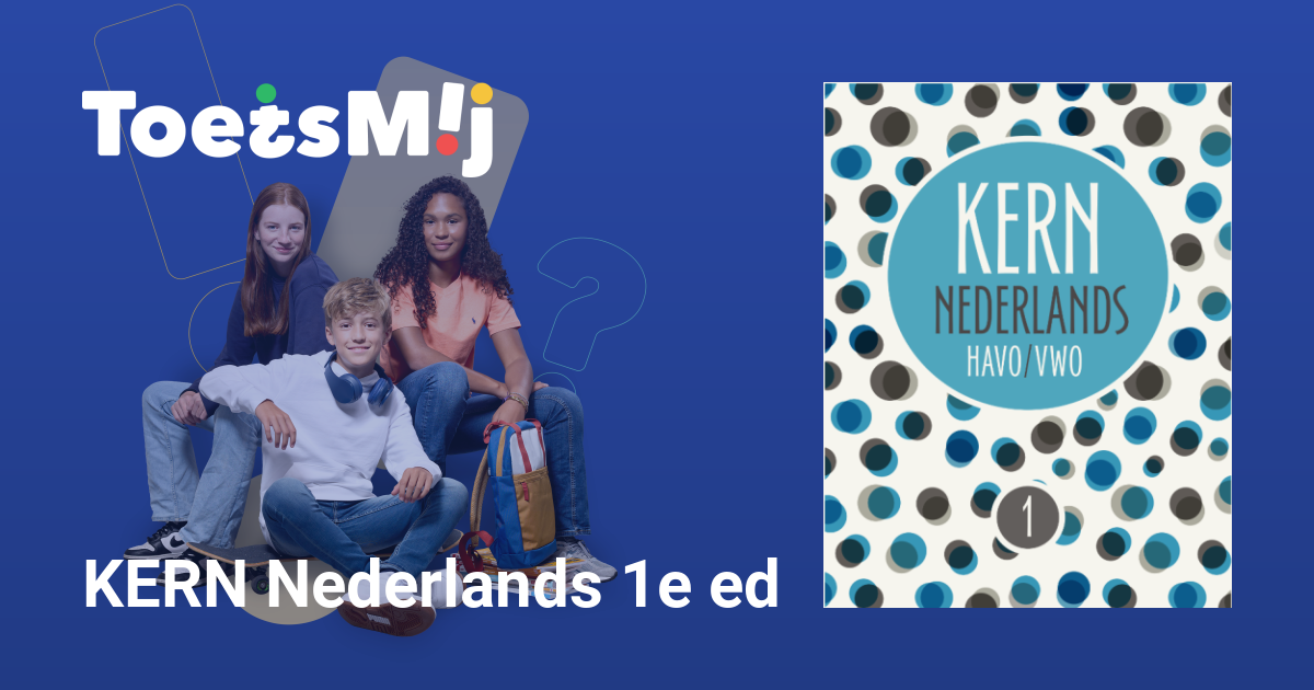 KERN Nederlands 1e ed Havo/vwo Klas 1 Oefentoetsen, Antwoorden en