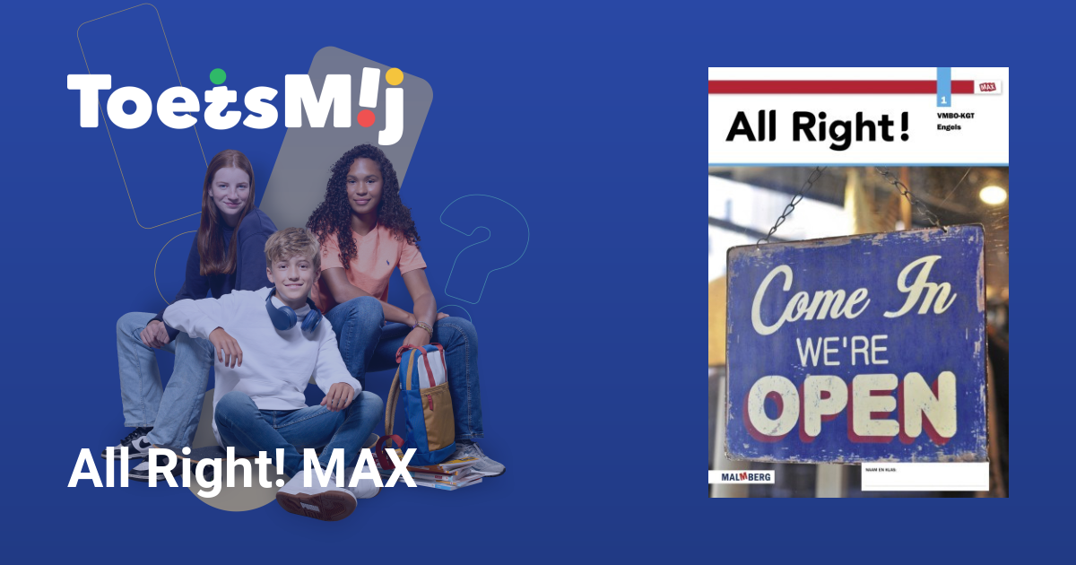 All Right! MAX Vmbo-kgt Klas 1 Oefentoetsen, Antwoorden en Uitwerkingen